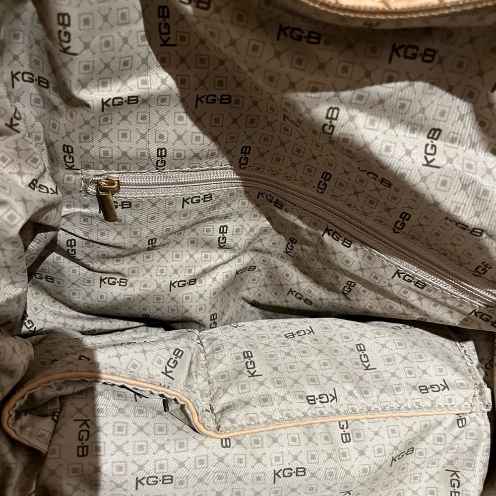 Tan Woven Leather Tote Bag - Picture 4 of 7